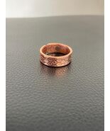 Pure Copper Magnetic Ring | Adjustable Hexagon Embossed Open Band Ring Gift - $38.00