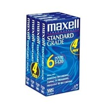 Maxell STD-T-120 4 Pack Vhs Tapes - £44.37 GBP