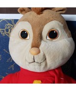Alvin Chipmunk Standing Plush Doll Large 20&quot; Stuffed Animal Red Toy Door... - £20.40 GBP