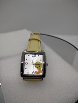 Tweety Bird Watch Yellow Band  2200/ 723AV  TM &amp; WBE Good Working Condition - £12.86 GBP