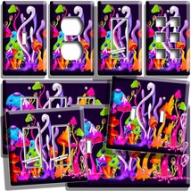 Retro Mushrooms 70&#39;S Psychedelic Art Light Switch Outlet Wall Plates Room Decor - £9.42 GBP+