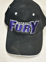 Vintage Detroit Fury AFL Strapback Adjustable Hat Cap Men Arena Football Black - £16.04 GBP