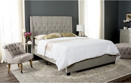 Winslet Full Bed In Light Grey And Espresso From The Safavieh Home Collection. - £342.59 GBP