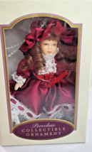 DG Creations Doll Ornament Porcelain Poseable European Victorian 2003 Bu... - $14.80