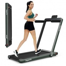 2-in-1 Electric Motorized Health and Fitness Folding Treadmill with Dual Display - €396,18 EUR
