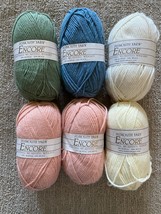 Plymouth Yarns Encore Worsted Weight 25% Wool 75% Acrylic Various Colors - $4.00