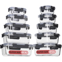 Food Storage Containers Set With Lids Airtight, Meal Prep Containers For Lunch , - £47.17 GBP