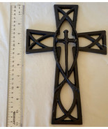 METAL CROSS: 11 X 8   GORGEOUS DETAILED CROSS WITHIN A CROSS  NEW11 - £7.84 GBP