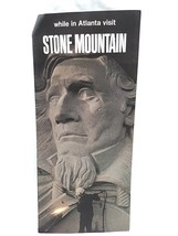 Vintage Atlanta Stone Mountain Pamphlet Brochure - $184.34 MXN