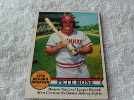 1979 Topps # 204 Pete Rose Reds Record Breaker Gem Mint !! - £66.88 GBP