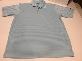 Pebble Beach Mens Dry Luxe Performance Golf Polo Shirt Lt Blue XL - £11.04 GBP