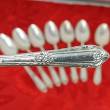 8X Tsp COTILLION Rogers Vintage Silverplate Flatware IS Teaspoons  - $24.98