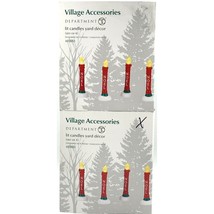 Dept 56 Christmas Village Accessories Set of 8 Lit Noel Candles Yard Decor - £19.94 GBP