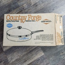 WestBend Country Forge Heavy Guage Aluminum 10&quot; SilverStone Vintage 80s Pan Prop - $123.75