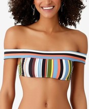 Studio by Anne Cole Comic Stripe Off-Shouler Bikini Top Swimwear S NWT M... - £14.56 GBP