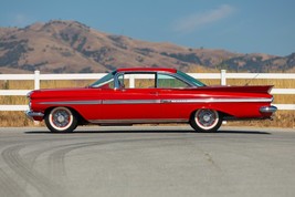 1959 Chevrolet Impala Hardtop red | 24x36 inch POSTER | classic - £17.92 GBP