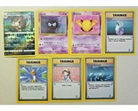 1999-2017 Pokemon lot of 7 cards. raticate, gastly, drowzee, trainer PB114 - £10.43 GBP