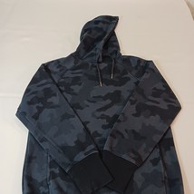 ALL IN MOTION Men's Cotton Blend Blue Camoflauge Hooded Pullover Sweatshirt Sz S image 9