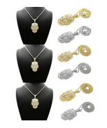 New Iced Knight King Pendant Box, Rope, Cuban Chain Hip Hop Necklace XZ405 - $18.04