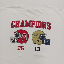 Vtg Gildan Ultra Cotton Armed Forces Bowl Champions Men XL White Graphic T-Shirt image 10