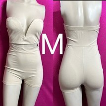 Sexy Nude Heart Shape Bust Mini Romper~Size M - $20.57