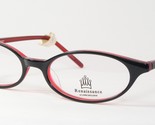 Renaissance RE-10487 C4 Noir/Rouge Unique Rare Lunettes 49-17-140mm - $96.11