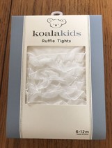 Koala Kids Ruffle Rhumba White Tights Infant 6-12 M Ships N 24h - $225.42 MXN