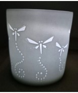 Dragonfly - Lithophane Votive Cup - porcelain - height 6 cm - £3.90 GBP