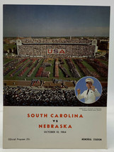 Nebraska Vs South Carolina Football Program Vintage Original Oct 10 1964 20-810K - £18.52 GBP