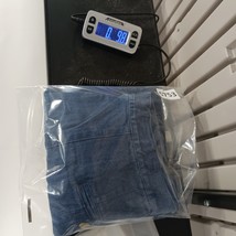 Talbots Petites Women's Blue Cotton Front Zipper Denim Skirt Pockets Size 8 image 6