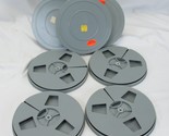 8mm Regular &amp; Super Film Projector Reels Take Up Reels Lot of 4 NOS Plastic - $32.33