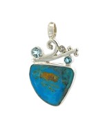 Starborn Peruvian Blue Opal Topaz Pendant Necklace (22&quot;) - $227.05