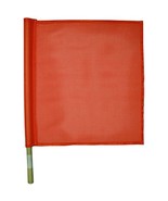 Traffic Flag-24&quot; Wood Handle, Nylon Flag - $387.82 MXN