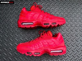 Authenticity Guarantee 
Nike Air Max 95 Shoes Triple Red Varsity CQ9969-... - $128.69