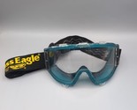 Brass Eagle Jt Elite OG Turquoise Blue Frames + lens &amp; Strap Goggle Mask... - $95.79