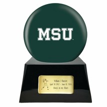 Large/Adult 200 Cubic Inch Michigan State Spartans Ball on Cremation Urn Base - £406.39 GBP