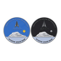 Pituffik Greenland Space Base I Survived 24 Hours Of Daylight Challenge Coin - £29.56 GBP