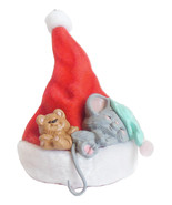 Hallmark Christmas Ornament Night Before Christmas Mouse Sleeping on San... - $277.49 MXN