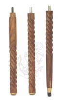 Espiral de madera del eje del bastón del vintage del estilo del diseñador... - £21.81 GBP