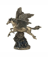 Winged Horse Flying Pegasus God Greek Mythology Statue Sculpture Bronze ... - $186.07