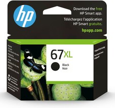 Original HP 67XL Black High-yield Ink Cartridge | Works with HP DeskJet 1255, 27 - £32.20 GBP