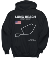 Track Outline Series Long Beach Street Circuit shirt - Hoodie - £31.03 GBP+