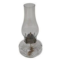 Vintage 13&quot; Hurricane Glass Kerosene Oil Lamp White Flame Light Co Grand... - £34.01 GBP