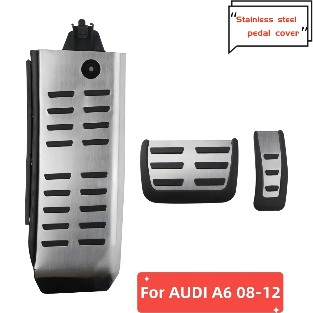 AT Car Pedals For Audi A6 4F C6 S6 2008-2012 LHD Stainless Steel Accelerator - £36.27 GBP