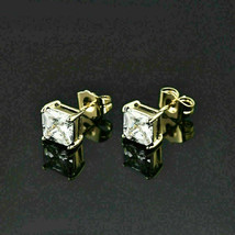 2Ct Princess Cut Real Moissanite Stud Earrings 925 Sterling silver - £100.84 GBP