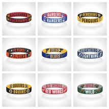 Reversible NHL Team Mascots Bracelet Elastic Stretch Bracelet NHL Wristband - £9.44 GBP