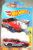2016 Hot Wheels #178 Hw Speed Graphics 3/10 Dodge Challenger Drift Car Red w/Pr5 - £6.63 GBP