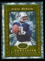 2000 Leaf Certified CGT28 Steve McNair Gold Team Washington Titans Football Card - £2.34 GBP