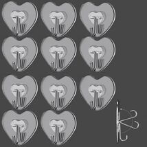 TocTen Adhesive Hooks 12 Pack Heavy Duty Clear Waterproof 30lb Max Load - $68.80 MXN