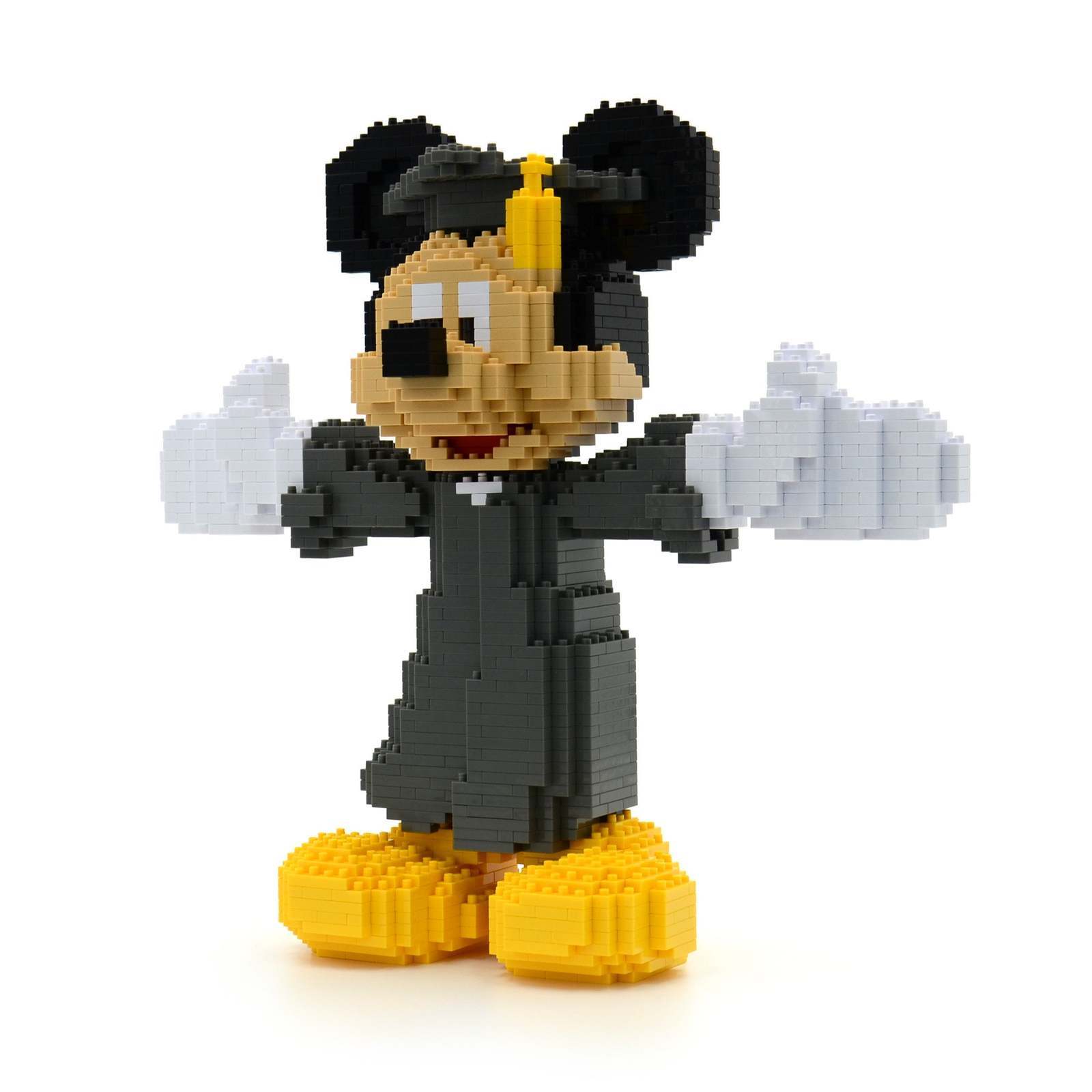 Mickey Mouse (Disney Classic) Brick Sculpture (JEKCA Lego Brick) DIY Kit